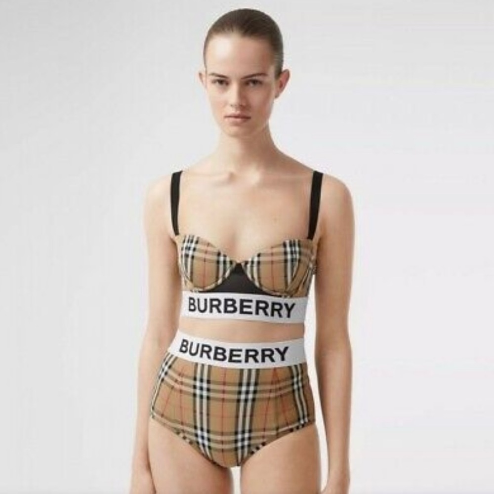 Burberry two-piece swimsuit size medium